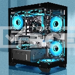 Компьютерный корпус Minitower ExeGate i3 SEA LE (mATX, без БП, 1хUSB+1хUSB 3.0, HD аудио, черный, передняя и боковая панели - закаленное стекло), фото17