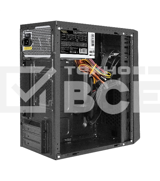 Компьютерный корпус Minitower ExeGate BAA-107U-UNS450 (mATX, БП UNS450 с вент. 12см, 1хUSB+2хUSB 3.0, аудио, черный)