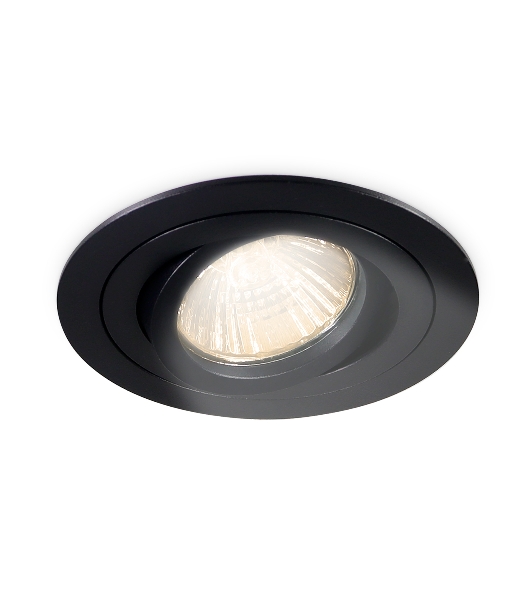 Светильник встраиваемый Ambrella light TN102502 BK черный GU5.3 D92*28