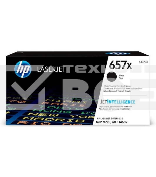 Картридж лазерный HP 657X черный для HP CLJ MFP M681/M682 (CF470X) 28000 стр