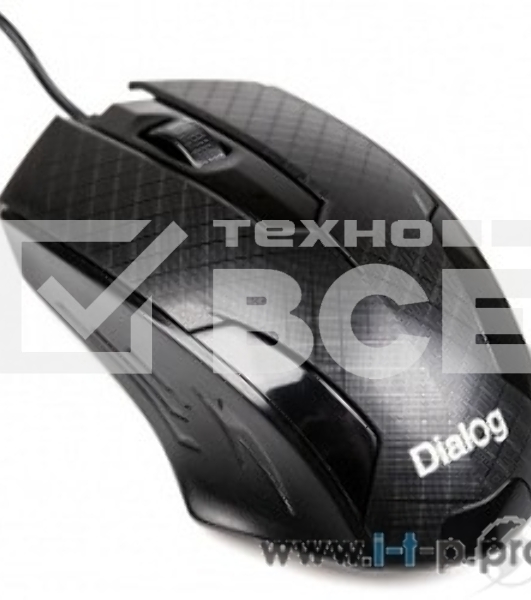 Мышь проводная Dialog Pointer MOP-07U черный, 800 dpi, USB, кнопки - 3