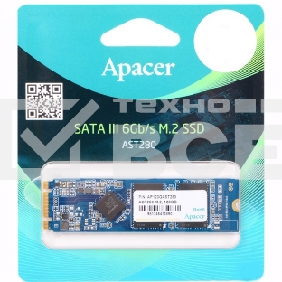 Накопитель SSD Apacer 480GB M.2 2280 AST280 Client AP480GAST280-1 SATA 6Gb/s, 520/495, IOPS 84K, MTBF 1M, TLC, RTL