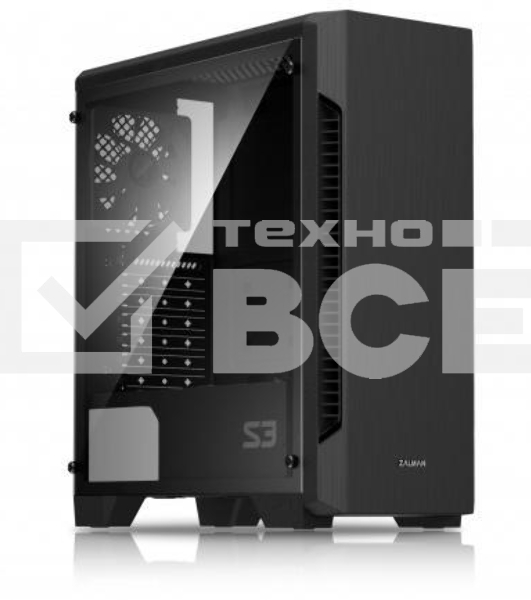 Компьютерный корпус Zalman S3 черный без БП ATX 2x120mm 2xUSB2.0 1xUSB3.0 audio bott PSU
