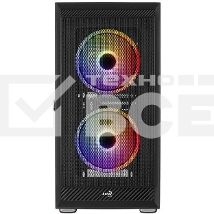 Компьютерный корпус Aerocool / Formula Graphite-G-BK-v2 черный без БП ATX 3x140mm 2xUSB3.0 audio