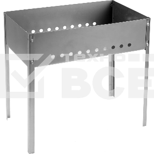 Мангал GRINDA 'BARBECUE', толщина 0,8мм, в коробке, 500х300х500мм