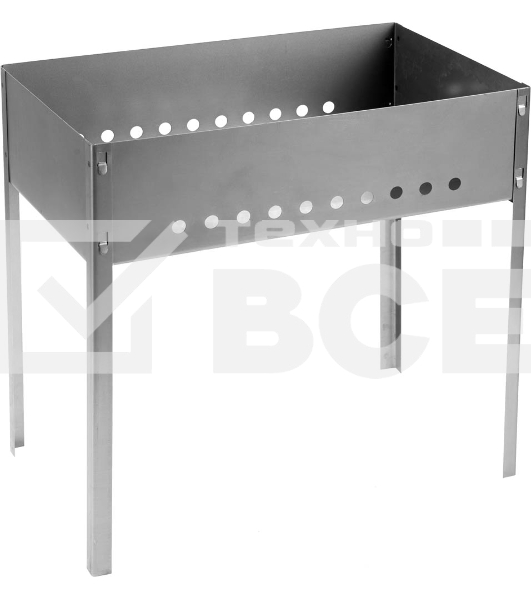 Мангал GRINDA 'BARBECUE', толщина 0,8мм, в коробке, 500х300х500мм