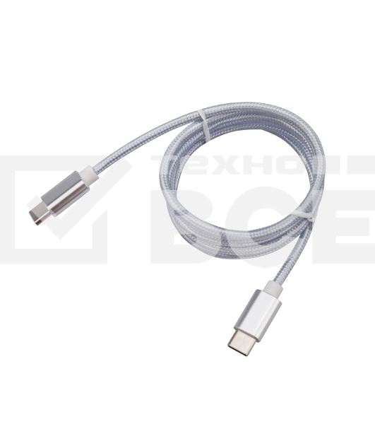 Кабель Type-C - Type-C 2,4A/1m/PVC/white/Rexant