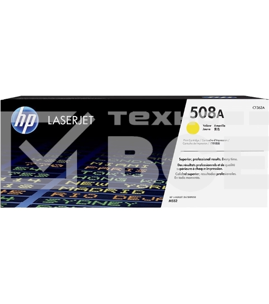 Картридж лазерный HP CF362A 508A, желтый для Color LaserJet M552/M553 5000стр.