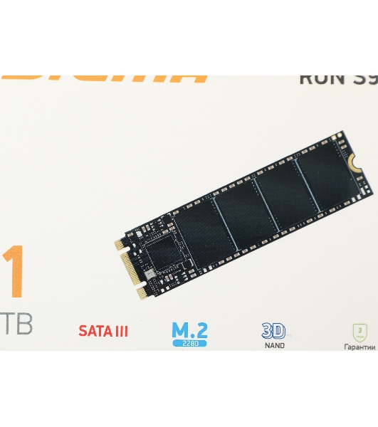 Накопитель SSD Digma Run S9, 1ТБ, SATA III, M.2 2280, R/W 530/480