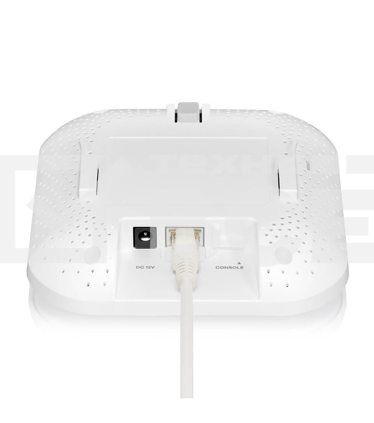 Точка доступа Zyxel NebulaFlex NWA90AX PRO, WiFi 6, 802.11a/b/g/n/ac/ax (2,4 и 5 ГГц), MU-MIMO, антенны 3x3, до 575+2400 Мбит/с, 1xLAN 2.5GE, PoE, защита от 4G/5G, БП в комплекте