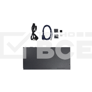 Коммутатор Managed L2 Switch 24x1000Base-T PoE, 4x10GBase-X SFP+, PoE Budget 380W, RJ45 Console, 19