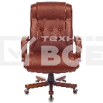 Кресло руководителя Бюрократ T-9926WALNUT светло-коричневый Leather Eichel, кожа, крестовина металл/дерево, фото19