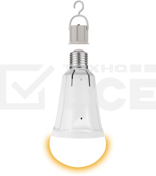 Лампа A80 12W 900lm 3000K Е27 авар. с Li-Ion аккумулятором LED