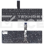 Клавиатура для ноутбука Asus K56 черная без рамки, плоский Enter, фото3