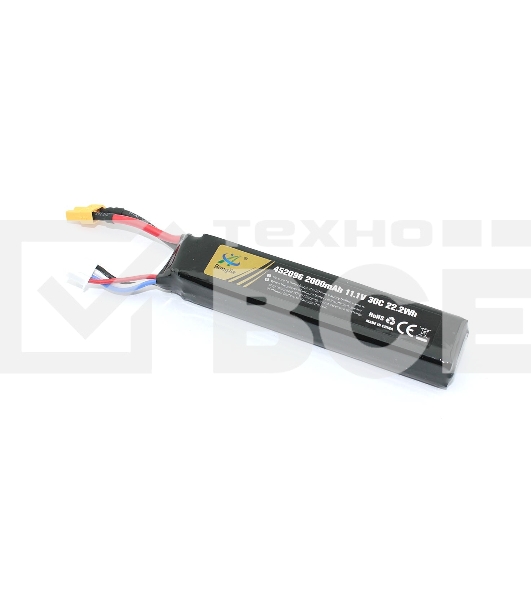 Портативный аккумулятор Li-Pol 11.1v 452096 2000mah разъем XT30-Plug