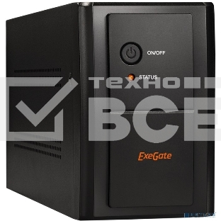 Источник бесперебойного питания ExeGate SpecialPro UNB-2200.LED.AVR.EURO.RJ.USB 2200VA/1300W, LED, AVR, 4 евророзетки, RJ45/11, USB, черный