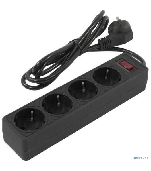 Сетевой фильтр 5bites GARDA SP4B-550 4S / 3x0.75мм2 / 5м / черный