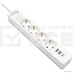 Сетевой фильтр Гарнизон EPS-OP-4-CU2-W-2 2.0 Мультипорт 4р, 10А, 1xType-C PD, 2 х USB QC, 4м, ур.защиты 4+, белый, пак(21449), фото8