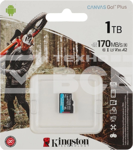 Карта памяти Kingston 1TB microSDXC Canvas Go Plus 170R A2 U3 V30 Card W/O ADP/ Kingston 1TB microSDXC Canvas Go Plus 170R A2 U3 V30 Card W/O ADP