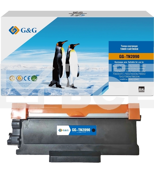 Картридж G&G for Brother HL-2130/2132/2240/2240D/2250DN/2270DW/2220/2270DW/2275DW;DCP-7055/7060/7065DN/7060D;MFC-7360/7460DN/7860D/7240/7360N/7860DW;IntelliFax-2840/2940 without chip 1200 pages