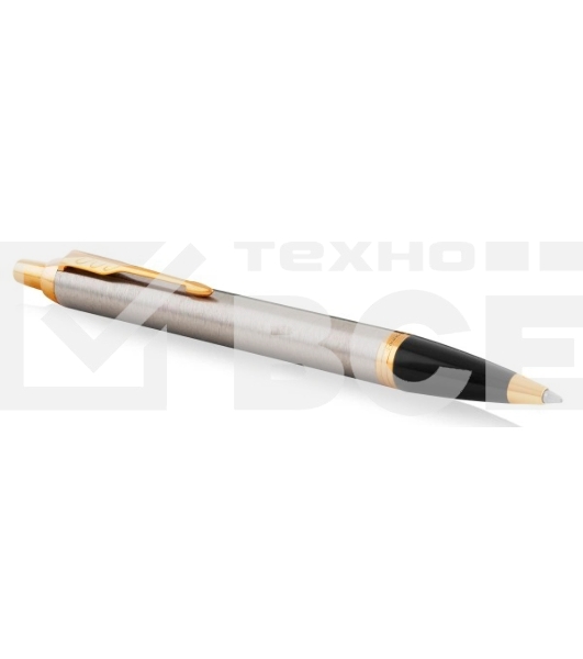 Ручка шариковая Parker IM Core K321 (CW1931670) Brushed Metal GT M син. черн. подар.кор.
