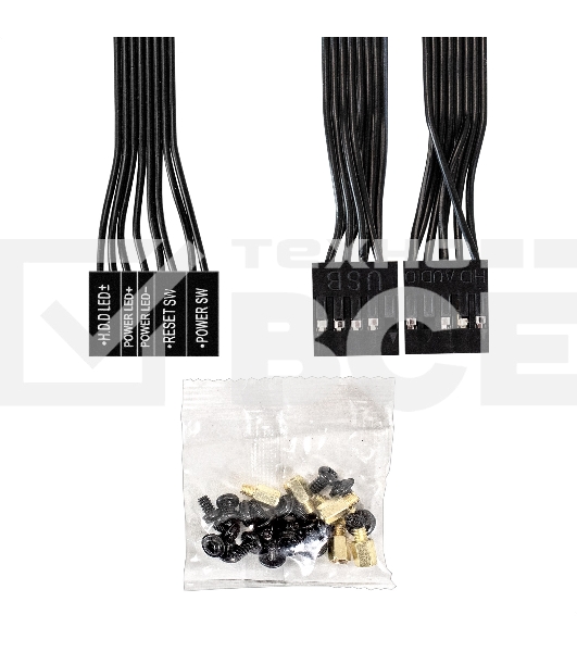 Компьютерный корпус Minitower ExeGate BAA-408-AA500 (mATX, БП AA500 с вент. 8см, 2*USB, HD Audio, черный)