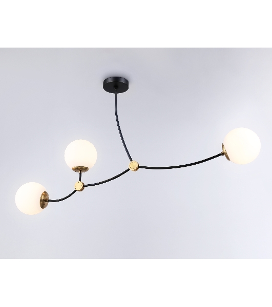 Светитльник Ambrella Light TR2568/3 BK/SB черный/бронза E27/3 max 60W 1130*150*540