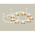 Светильник Ambrella light XR92211110/16 SWH/PYG/CL белый песок/золото желтое полированное/прозрачный GX53, фото3