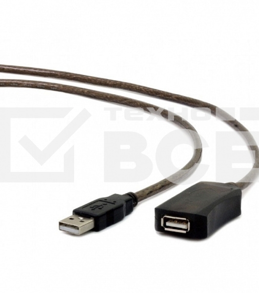 Кабель удлинитель USB 2.0 активный Cablexpert UAE-01-15M, AM/AF, 15м