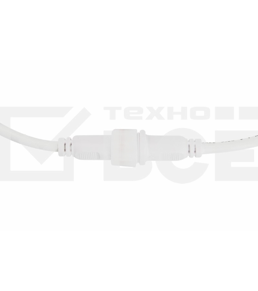 Соединительный кабель (2pin) герметичный (IP67) 2х1,0мм²  белый  REXANT