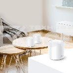 Система TP-Link Mesh AX3000 Whole Home Wi-Fi System, Wi-Fi 6, 2402Mbps (4 streams) at 5GHz and 574Mbps (2 streams) at 2.4GHz, 2 Gigabit ports of each unit, support OFDMA, MU-MIMO, 802.11k/v/r seamless roaming, support WPA3, HomecareTM system, easy setup a, фото8