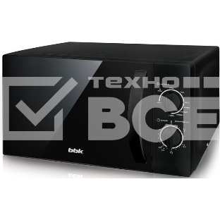 Микроволновая печь BBK 20MWG-739M/B чёрный, 20 л, 700 Вт, поворотный механизм