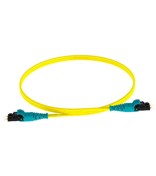 Патч-корд Panduit F92ELQ1Q1SNM003 2x9/125 OS1/OS2 LC push-pull-LC push-pull 3м LSZH желтый