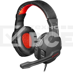 Гарнитура GAMING CUJO BLACK/RED 64505 Defender