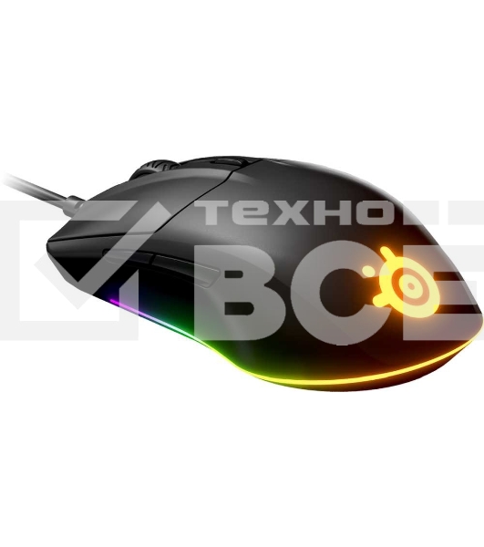 Мышь проводная SteelSeries Rival 3 черный, 8500 dpi, USB, кнопки - 6