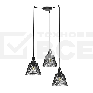 Светильник подвесной HIPER H155-2 3E2740Вт BLACK