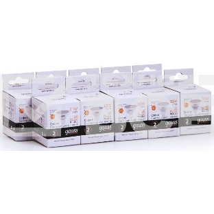 Лампа светодиодная Gauss Elementary MR16 3.5Вт цок.: GU5.3 спот 220B 3000K св. свеч. бел. теп. (упак.: 10 шт) (13514)