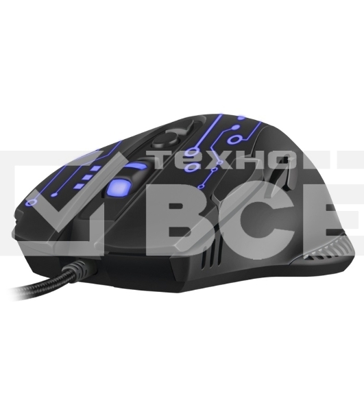 Мышь проводная SVEN RX-G715 черный, 3200 dpi, USB, кнопки - 8