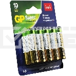 Батарея GP Super Alkaline 15A/IVI-2CR10 AA (10шт) блистер, фото4
