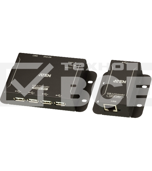 Удлинитель по кабелю 4-Port USB 2.0 CAT 5 Extender (up to 50m)