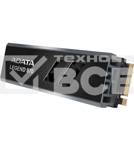 Накопитель SSD ADATA LEGEND 970, 2Tb, PCIe 5.0 x4, M.2 2280, NVMe, R/W 10000/10000, с радиатором