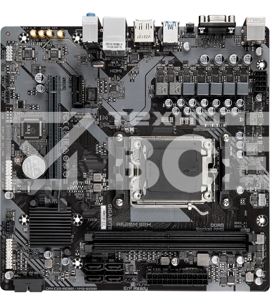 Материнская плата Gigabyte A620M S2H, Micro-ATX, AM5, AMD A620, 2xDDR5, 4xSATA, 1xM.2, 1xPCI-E 4.0 x16, 1xDP, 1xHDMI, 1xVGA, 1x1Gb LAN, 2xUSB 3.2 Gen 1, 4xUSB 2.0, 3x3.5mm, 7.1, mATX