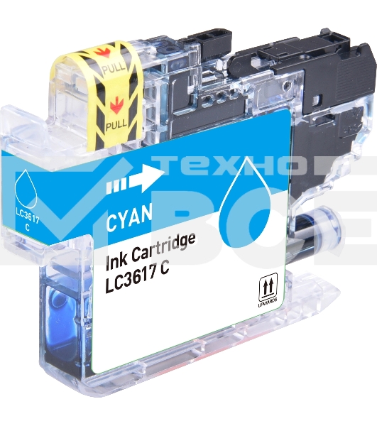 Картридж струйный Cactus CS-LC3617C голубой (14 мл) для Brother MFC-J2330DW/J2730DW/J3530DW/J3930DW