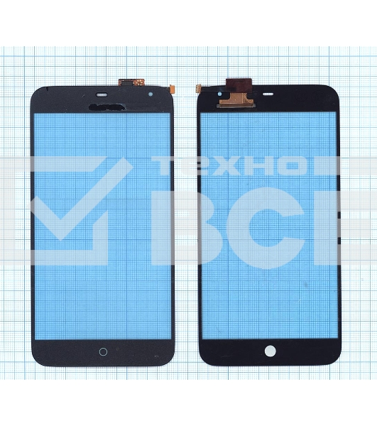 Сенсорное стекло (тачскрин) для Meizu MX3 черное
