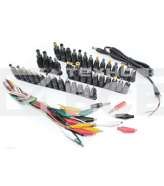 Набор из 42-х разъемов переходников для зарядки ноутбуков (42pcs/Set 5.5x2.1mm Multi-type Male Jack)