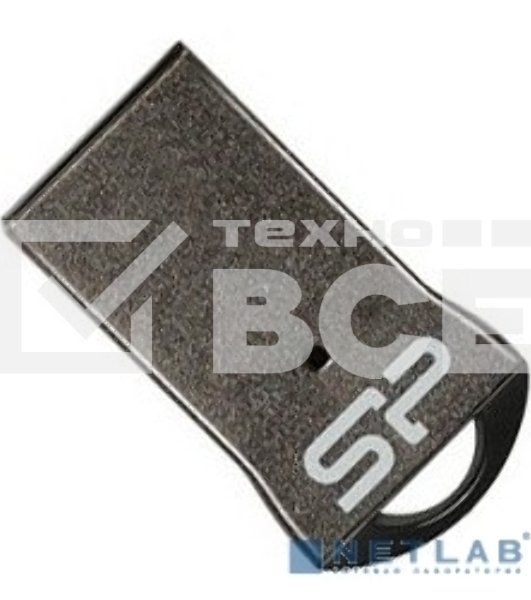 Флешка USB R/W Silicon Power 8Gb Touch T01 SP008Gb,UF2T01V1K USB 2.0 черный/серебристый