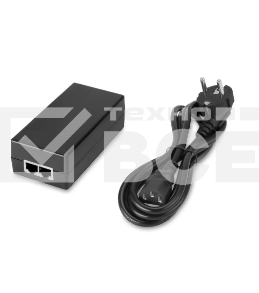 PoE-инжектор Gigabit Ethernet на 1 порт, мощностью до 65W. Совместим с оборудованием PoE IEEE 802.3af/at/bt. Мощность PoE на порт - до 65W. Напряжение PoE - 52V(конт. 1,2,4,5(+), 3,6,7,8(-)). Порты: вх. - 1 x RJ45(10/100/1000 Base-T), вых. 1 x RJ45(10/100/1000 Base-T, PoE 52V). Встроенная грозозащита 3kV. Питание: AC100-240V. Размеры (ШхВхГ): 60x40x120мм. Вес: 0,3кг. Рабочая температура -10...+65 гр.С