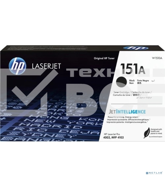 Картридж лазерный HP 151A W1510A черный (3050стр.) для HP HP LJ pro 4003, MFP 4103