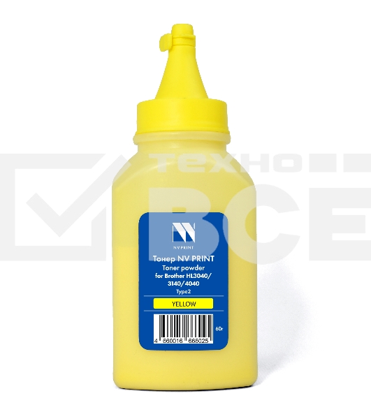 Тонер NVPrint для Brother HL3040/3140/4040 Type2 (60г) Yellow совместимый