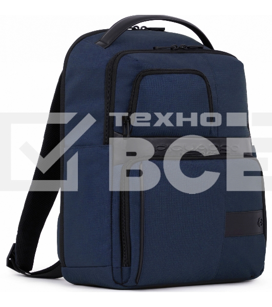 Рюкзак Piquadro Wollem CA6238W129/BLU синий полиэстер/натур.кожа